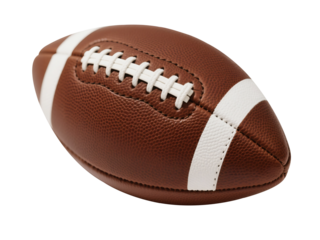 Football Brown Leather Ball Sport Game Equipment Athletic Competition American