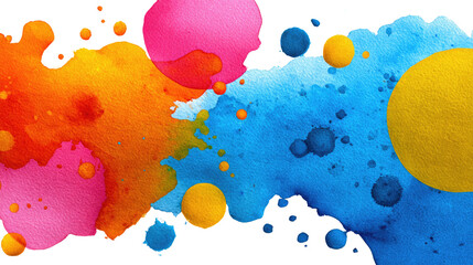 Abstract Watercolor Burst: A vibrant composition of intersecting watercolor strokes and dynamic bursts of color, evoking a sense of fluid energy and creative expression.