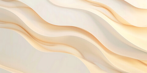 Obraz premium Abstract wavy beige lines with fluid motion 