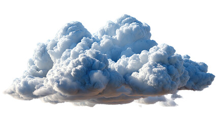 Cloud's Texture: Soft fluffy cumulus cloud floats, filling the frame with its textured and luminous mass.