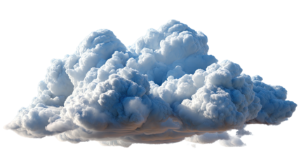 Cloud's Texture: Soft fluffy cumulus cloud floats, filling the frame with its textured and luminous mass.