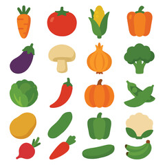 Assorted colorful fresh vegetables and fruits carrot