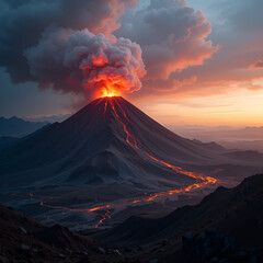 What causes a volcanic eruption