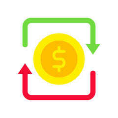 Cash Flow flat icon