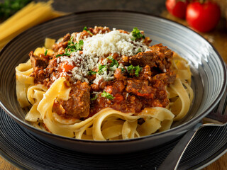 Photorealistic Close-up: Perfectly Emulsified Spaghetti Carbonara with Crispy Guanciale


