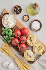 Ingredients  traditional Italian cuisine