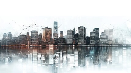 Naklejka premium Cityscape illustration