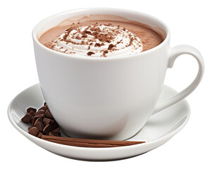 Naklejka premium PNG Hot chocolat chocolate dessert coffee.