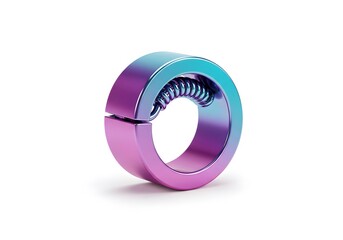 Unique and Vibrant Mechanical Component – Abstract Close-up of Modern Design and Aesthetics 