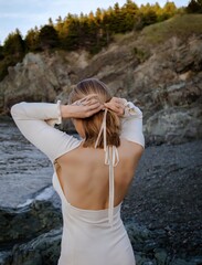 Woman in dress 