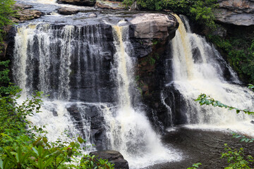 Scenic View of Blackwater Falls in West Virginia's Allegheny Mountains