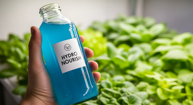 Advanced hydroponic farming using a liquid nutrient solution for optimal plant growth and sustainable agriculture.