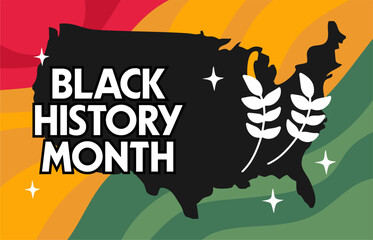 Obraz premium Happy Black History Month to everyone who celebrates
