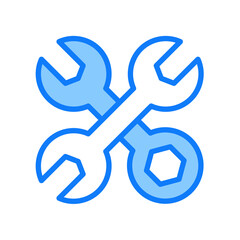 Equipment blue icon 