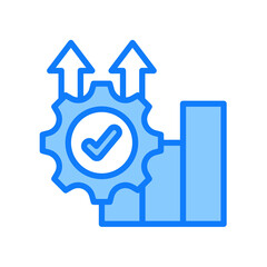 Improvement blue icon 