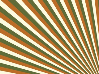 Fototapeta premium Abstract sunburst background with diagonal stripes in autumnal colors
