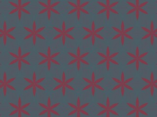 Seamless dusty rose floral pattern on a slate blue background.