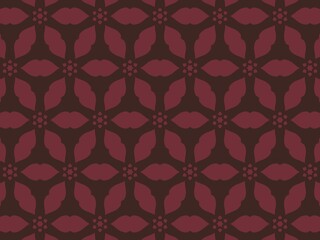 Obraz premium Seamless dark brown and maroon geometric pattern, perfect for sophisticated and elegant designs.
