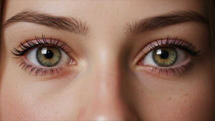Naklejka premium Closeup of Human Eyes