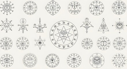 Sacred symbol grid &mdash; mystical 3D spiritual matrix for wellness, editorial & esoteric brands that converts through meaning, harmony, and scroll-stopping divine geometry