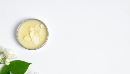 Pure organic balm with jasmine flowers, natural skincare, beauty, wellness, self-care, luxury ingredients, clean beauty