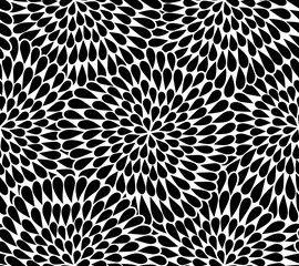 むじな菊　シームレスパターン