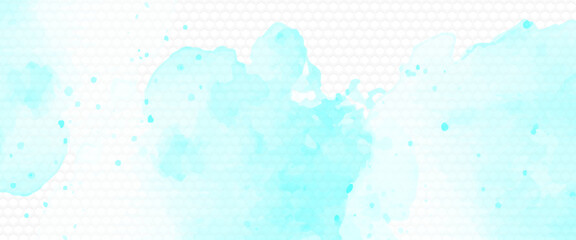 Abstract horizontal watercolor background. Hand drawn vector texture. Brush stroked painting pastel color watercolour