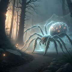 spider web in the forest