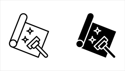 carpet cleaning icon set, Thin linear carpet cleaning, vector illustration on white background.