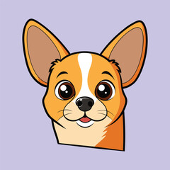 Cute Peeking Chihuahua dog