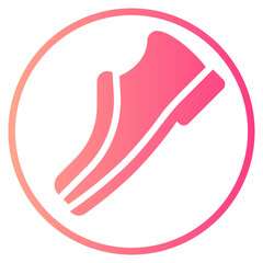 shoes gradient icon