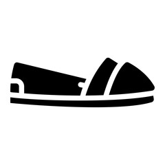 Slip On Shoes glyph icon