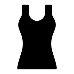 tank top glyph icon