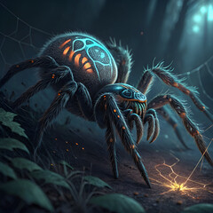 spider on a web