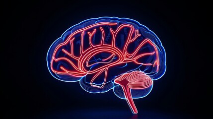 A colorful brain symbolizing the relationship between neural pathways and emotional well-being.