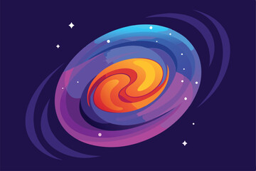abstract background with spiral galaxy
