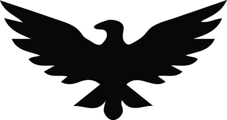Eagle tattoo vector silhouette design,