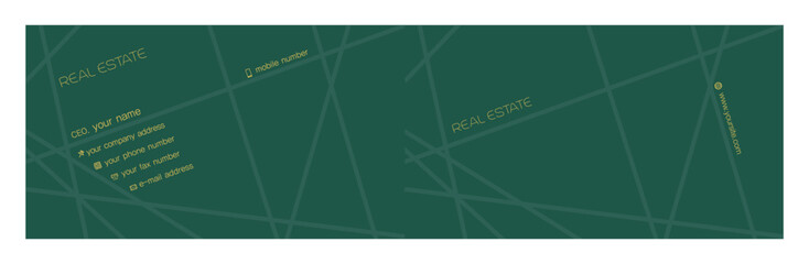 logo, symbol for real estate and business card