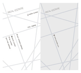 logo, symbol for real estate and business card