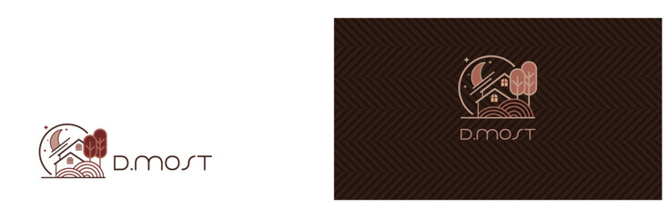 logo, symbol for real estate and business card