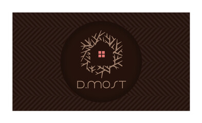 logo, symbol for real estate and business card