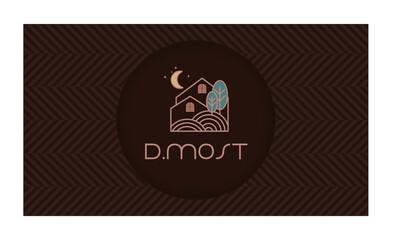 logo, symbol for real estate and business card