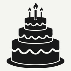 birthday cake with candle