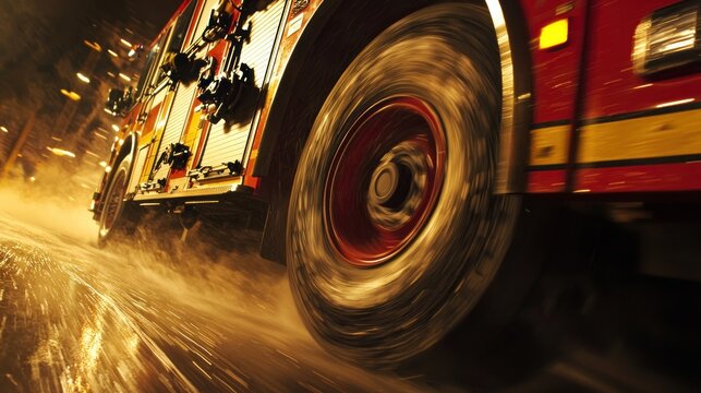 Firetruck night driving