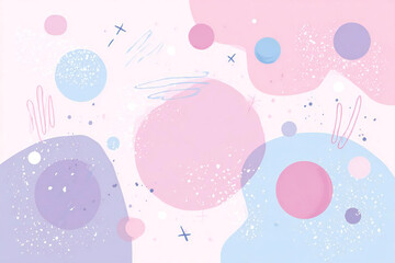 パステルカラーの柔らかい抽象アート背景