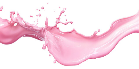 PNG Pink liquid splash on white