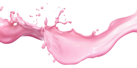 PNG Pink liquid splash on white