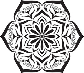 Mandala abstract floral vector illustration with decorative flowers leaves and butterfly elements on a colorful nature-inspired background