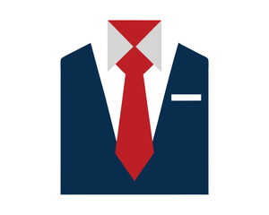 A suit and tie representing formal business attire Ai Generated