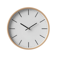 Set of wall clocks with black frame and hands. Flat style vector illustration. Simple classic wall clock with Arab numbers, with Roman numeral and without numbers isolated on white background